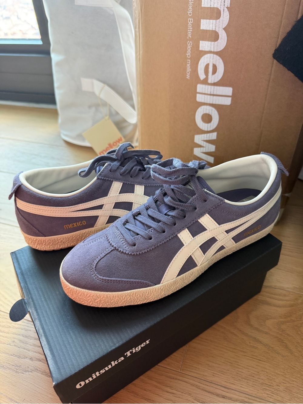 Onitsuka Tiger by Asics Mexico 66 Suede Sneakers - Lavender with Pink Sole